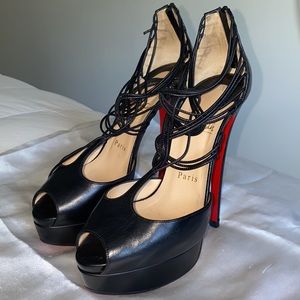 Christian Louboutin Confusalta 150 Black Leather